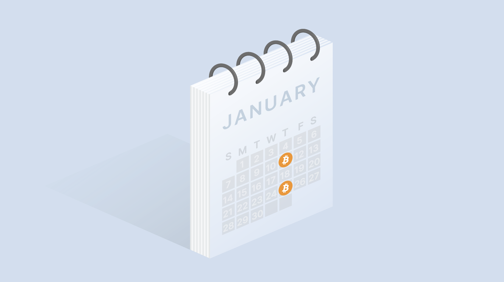 dca bitcoin calendar